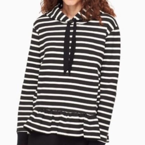 Kate Spade ♠️ Brooke street peplum hoodie |s| - Picture 1 of 6